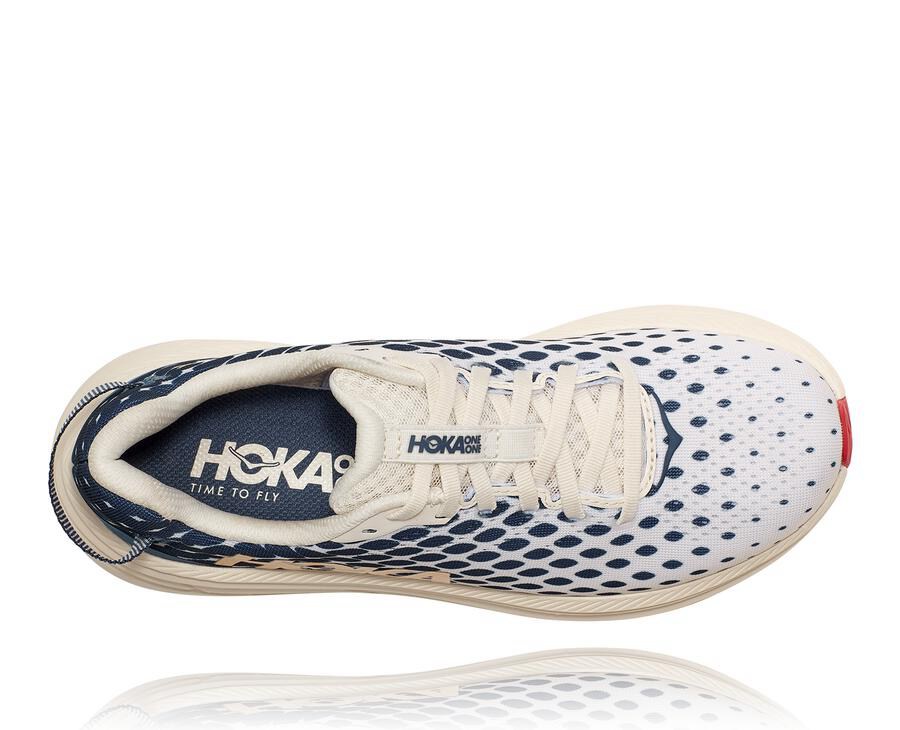 Hoka One One Rincon 2 Löparskor Dam - Vita/Blå - ODWBM-0351